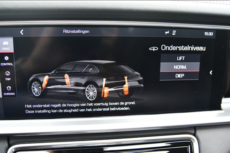 Porsche Panamera Sport Turismo 2.9 4 E-Hybrid, Sport Chrono, Rear Entertainment, Luchtvering, Softclose, Pano, 360, HUD, Leder!