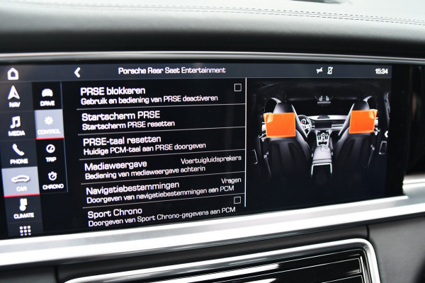 Porsche Panamera Sport Turismo 2.9 4 E-Hybrid, Sport Chrono, Rear Entertainment, Luchtvering, Softclose, Pano, 360, HUD, Leder!