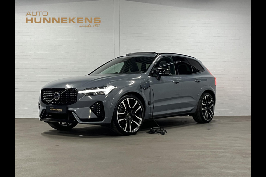 Volvo XC60 2.0 T8 Plug-in hybrid AWD Ultimate Dark *SOH 97%* Luchtvering | Trekhaak | Open dak | Bowers & Wilkins | Adapt. cruise | Stoel-/stuurverwarming | 360 camera | Head up
