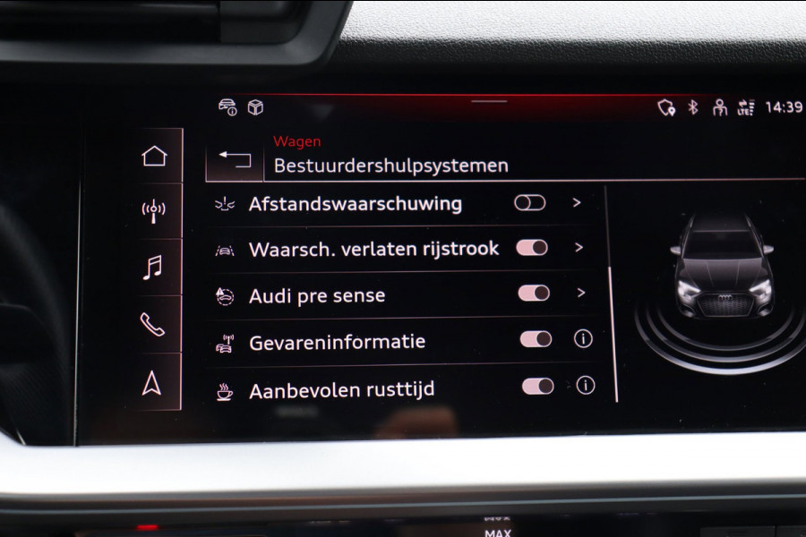 Audi A3 Sportback 35 TFSI S-Line org.NL h.leer+el+mem+vw matrix-LED camera el.klep park.hulp Ambient Light Plus