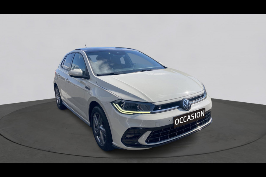 Volkswagen Polo 1.0 TSI 95pk R-Line Business Ascot Grey | Panoramadak | Camera | Stoelverwarming | Keyless