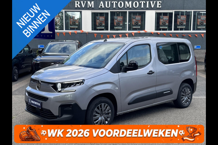 Citroën E-Berlingo Plus M L1 50 kWh VAN: 38.900,- VOOR: 29.877,- UW WKVOORDEEL: 9.023,- | | NIEUWE AUTO 10 KM! | 3-FASE LADEN| PARKEERSENSOREN ACHTER|