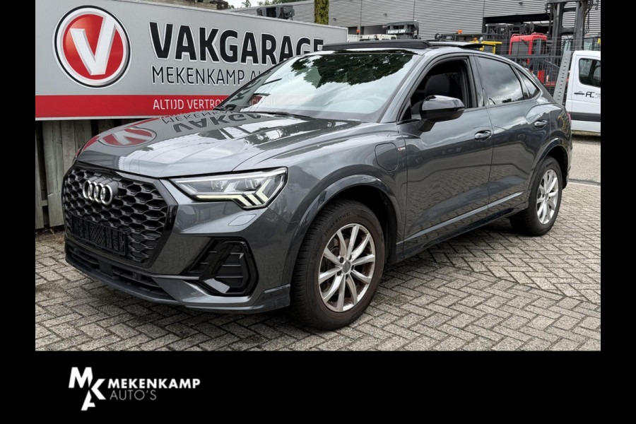 Audi Q3 Sportback 45 TFSI e S Edition 20"/B&O/Panoramadak/Leder/Matrix LED/Dodehoek/Adaptieve cruise/Sfeerverlichting/Camera/Elektrische klep