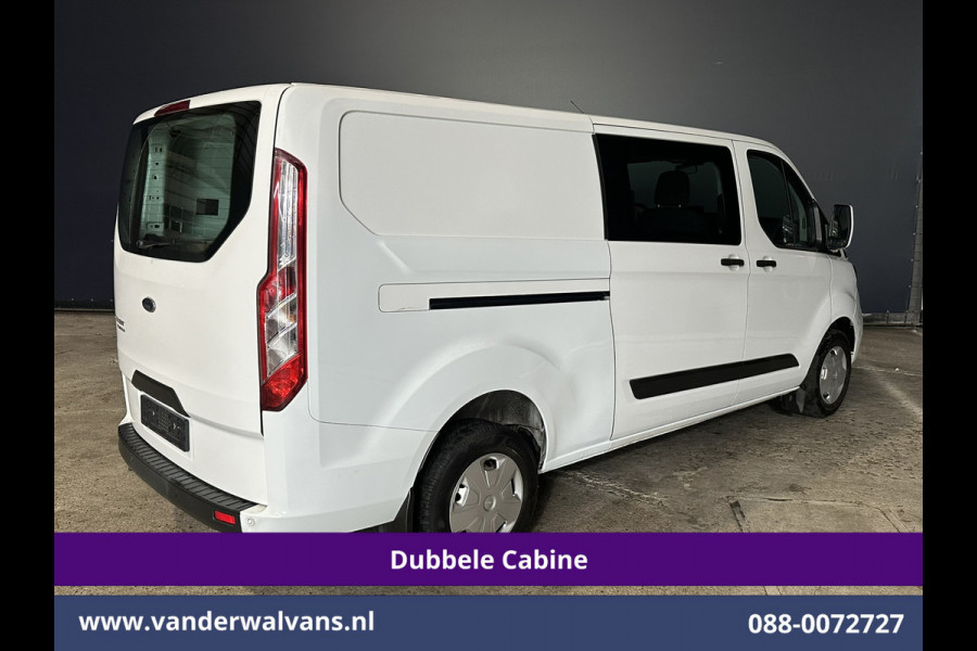 Ford Transit Custom 2.0 TDCI 131pk L2H1 Dubbele Cabine Euro6 Airco | 5-Zits | Apple Carplay | LED | Cruisecontrol | Stoelverwarming Android Auto, Parkeersensoren, Achterklep, 2800kg trekvermogen