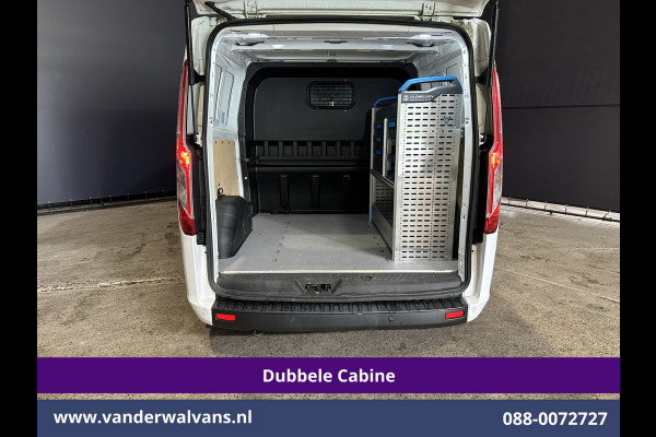 Ford Transit Custom 2.0 TDCI 131pk L2H1 Dubbele Cabine Euro6 Airco | 5-Zits | Apple Carplay | LED | Cruisecontrol | Stoelverwarming Android Auto, Parkeersensoren, Achterklep, 2800kg trekvermogen