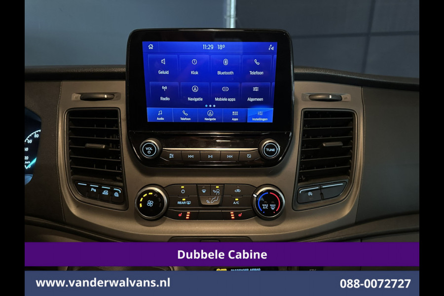 Ford Transit Custom 2.0 TDCI 131pk L2H1 Dubbele Cabine Euro6 Airco | 5-Zits | Apple Carplay | LED | Cruisecontrol | Stoelverwarming Android Auto, Parkeersensoren, Achterklep, 2800kg trekvermogen