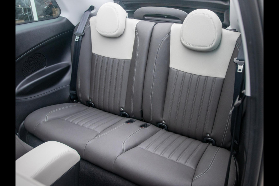 Fiat 500 Hybrid La Prima Cabrio | Clima | LED | PDC | JBL Premium Audio | 17" | Camera | Canneloni Ivory/Piombo interieur