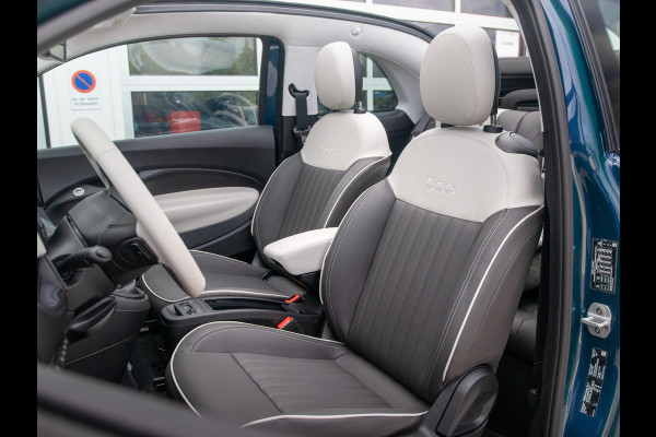 Fiat 500 Hybrid La Prima Cabrio | Clima | LED | PDC | JBL Premium Audio | 17" | Camera | Canneloni Ivory/Piombo interieur