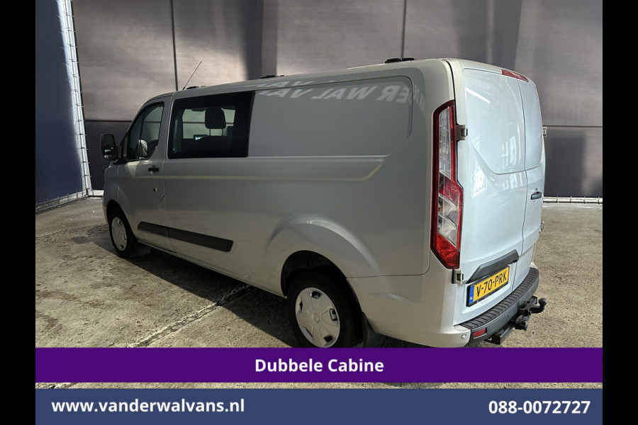 Ford Transit Custom 2.0 TDCI 131pk L2H1 Dubbele Cabine Euro6 Airco | 6-Zits | Camera | Navigatie | Apple Carplay | LED | Cruisecontrol Android Auto, Parkeersensoren, 2800kg Trekhaak, Dakdragers