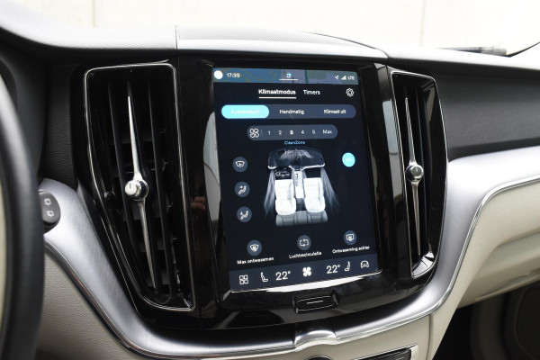 Volvo XC60 T6 340PK Automaat Plug-in Hybrid AWD Inscription / Navigatie / Elektrisch glazen schuif-kanteldak / Leder Blond / Elektrische achterklep / Cruise control