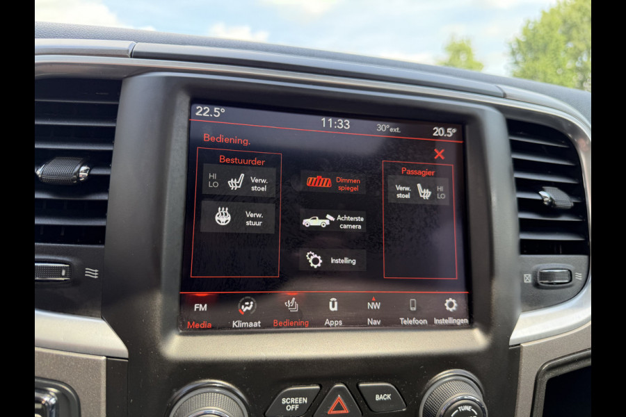 Dodge Ram 1500 5.7 V8 4x4 Crew Cab 5'7 Longhorn / vaste prijs rijklaar € 39.950 ex btw / euro 6 / lease vanaf € 652 / airco / cruise / navigatie / prins lpg / leer / trekhaak 3500 kg !