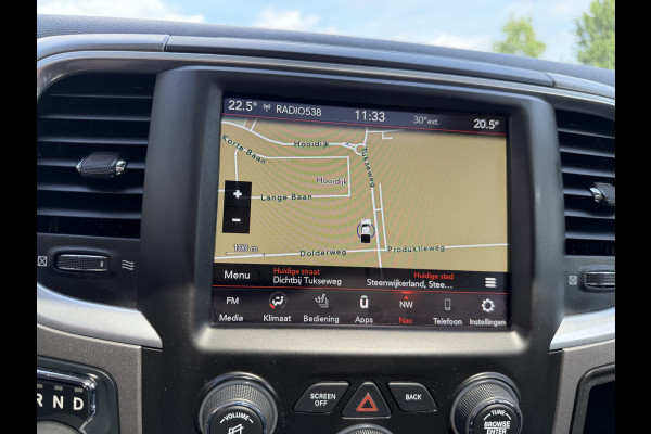 Dodge Ram 1500 5.7 V8 4x4 Crew Cab 5'7 Longhorn / vaste prijs rijklaar € 39.950 ex btw / euro 6 / lease vanaf € 652 / airco / cruise / navigatie / prins lpg / leer / trekhaak 3500 kg !