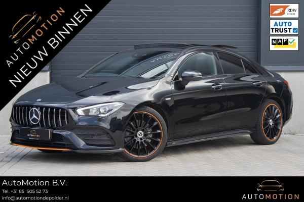Mercedes-Benz CLA-Klasse 200 Orangeart Edition AMG PANO 360 Stoelverwarming Alarmsysteem