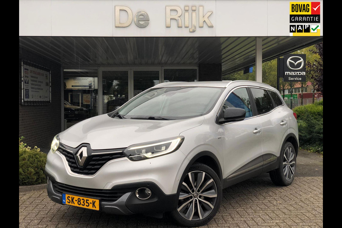Renault Kadjar 1.2 TCe Bose | Afn. Trekhaak, Leder, Navi, Camera, Cruise, Stoelverw. | NAP, Goed onderhouden |