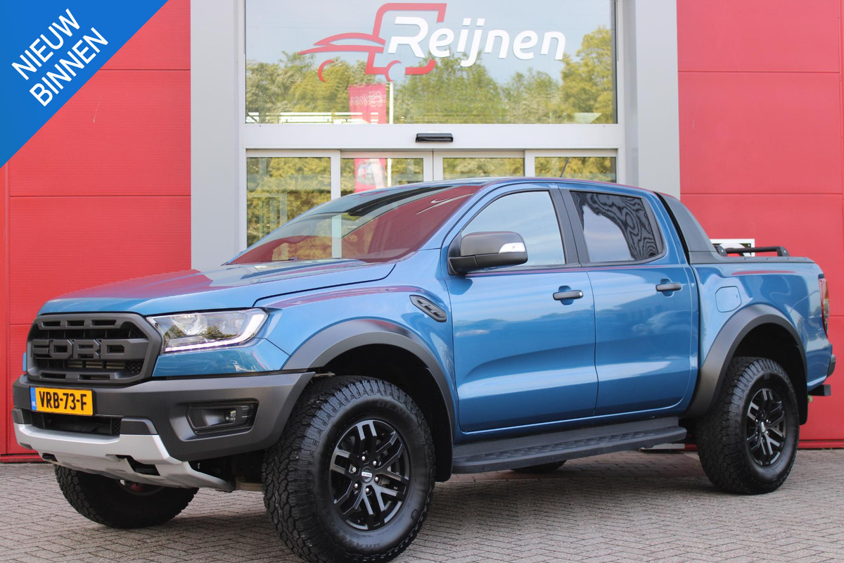 Ford Ranger 2.0 EcoBlue 214PK AUTOMAAT RAPTOR | 2500KG TREKGEWICHT | TREKHAAK | 17" "DYNO GREY" LICHTMETALEN VELGEN | 8-WEG ELEKTRISCH VERSTELBARE VOORSTOELEN | ALL TERRAIN BANDEN | FORD PERFORMANCE OPHANGING | ZWARTE SPIEGELKAPPEN | ZWARTE SIDE STEPS MET RAPTOR LOGO | SPECIAAL PERFORMANCE CHASSIS | ZWARTE FORD RAPTOR GRILLE | UNIEK RAPTOR LEDEREN STUURWIEL | SYNC3 MET DAB+ RADIO | SPECIALE RAPTOR TUSSENWAND | 3.73 OVERBRENGING | ZONDER START/STOP | PARKEERSENSOREN ACHTER | ACTIVE NOISE CANCELLING | 620KG LAADVERMOGEN | APPLE CARPLAY/ANDROID AUTO | NAVIGATIE | STOEL/VOORRUIT VERWA