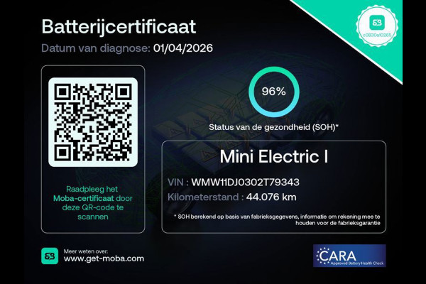 MINI Electric 33 kWh|DIGITAL COCKPIT|APPLE CARPLAY|ANDROID AUTO|CLIMATE+CRUISE CONTROL|STOELVERW|PDC|ISOFIX|1e EIGENAAR|INCL.BTW|
