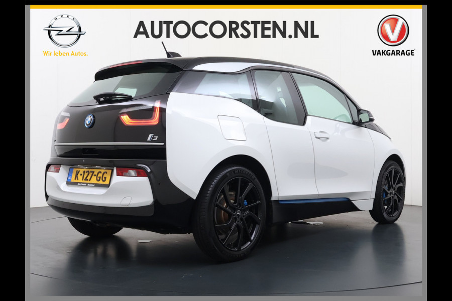 BMW i3 Executive Edition 120Ah 42kWh SOH 94% Warmtepomp Two-Tone Camera Navi-Pro Stoelverwarming Ecc Cruise Control Pdc Lmv 19" Isofix DAB Bluetooth Led Comfort pack advance Origineel Nederlandse Auto