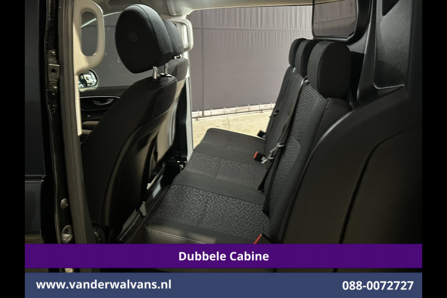 Mercedes-Benz Vito 116 CDI 164pk 9G-Tronic Automaat L2H1 Dubbele Cabine Fabrieksgarantie Euro6 Airco | 2x Zijdeur | 5-Zits | Camera | Navigatie LED, LM Velgen, 2500kg Trekhaak, Adaptieve Cruisecontrol, Parkeersensoren, MBUX