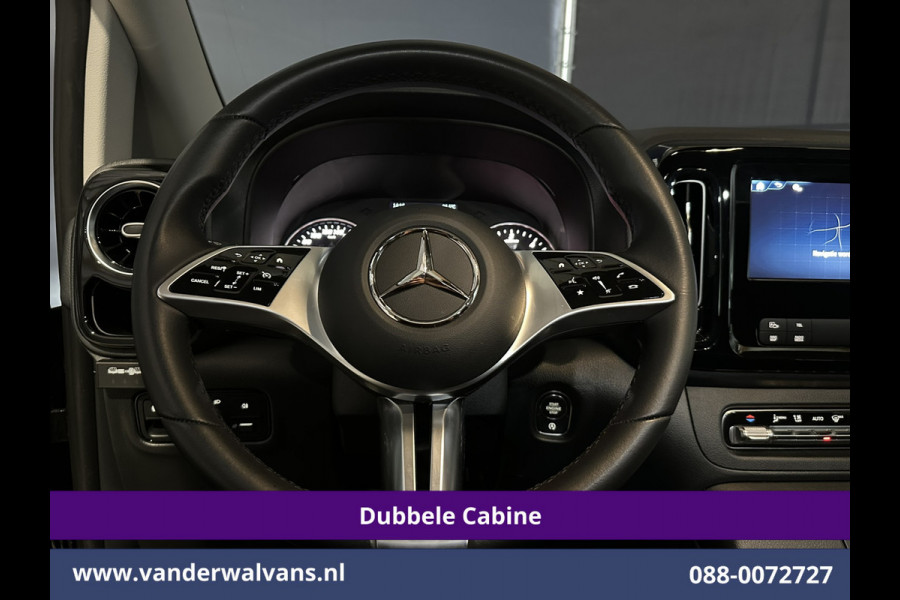 Mercedes-Benz Vito 116 CDI 164pk 9G-Tronic Automaat L2H1 Dubbele Cabine Fabrieksgarantie Euro6 Airco | 2x Zijdeur | 5-Zits | Camera | Navigatie LED, LM Velgen, 2500kg Trekhaak, Adaptieve Cruisecontrol, Parkeersensoren, MBUX