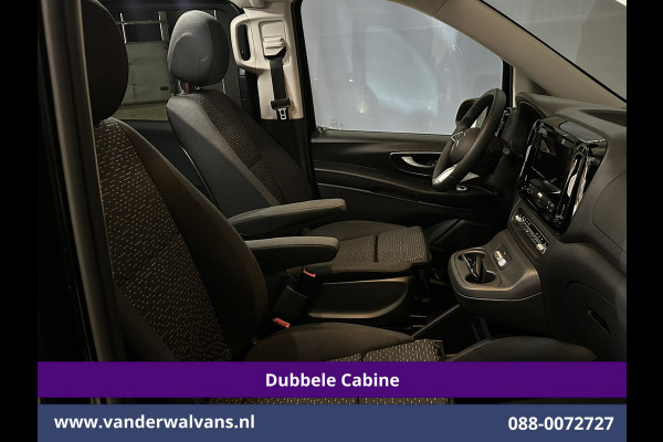 Mercedes-Benz Vito 116 CDI 164pk 9G-Tronic Automaat L2H1 Dubbele Cabine Fabrieksgarantie Euro6 Airco | 2x Zijdeur | 5-Zits | Camera | Navigatie LED, LM Velgen, 2500kg Trekhaak, Adaptieve Cruisecontrol, Parkeersensoren, MBUX