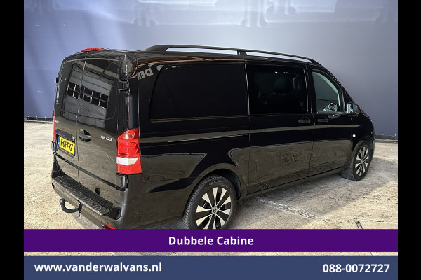 Mercedes-Benz Vito 116 CDI 164pk 9G-Tronic Automaat L2H1 Dubbele Cabine Fabrieksgarantie Euro6 Airco | 2x Zijdeur | 5-Zits | Camera | Navigatie LED, LM Velgen, 2500kg Trekhaak, Adaptieve Cruisecontrol, Parkeersensoren, MBUX