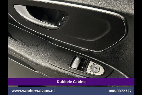 Mercedes-Benz Vito 116 CDI 164pk 9G-Tronic Automaat L2H1 Dubbele Cabine Fabrieksgarantie Euro6 Airco | 2x Zijdeur | 5-Zits | Camera | Navigatie LED, LM Velgen, 2500kg Trekhaak, Adaptieve Cruisecontrol, Parkeersensoren, MBUX