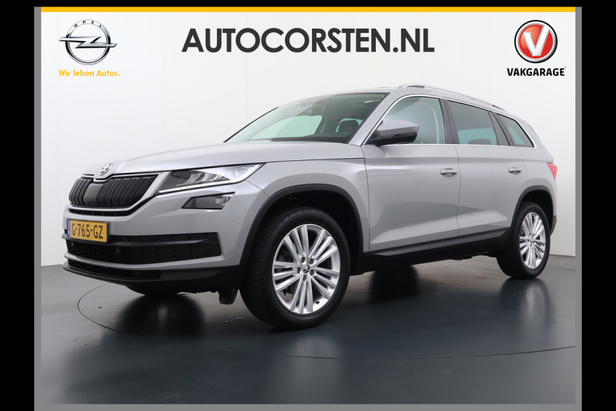 Škoda Kodiaq 1.5TSI Autom. Trekhaak Adap.Cruise Panoramadak Virtual Cockpit Camera Canton®-Audio Stoelverwarming 3-Zone Ecc Navi Apple Carpla Led Lmv Bluetooth Isofix Regen-Lichtsensor 1.800KG Trekgewicht Zeer Complete Auto