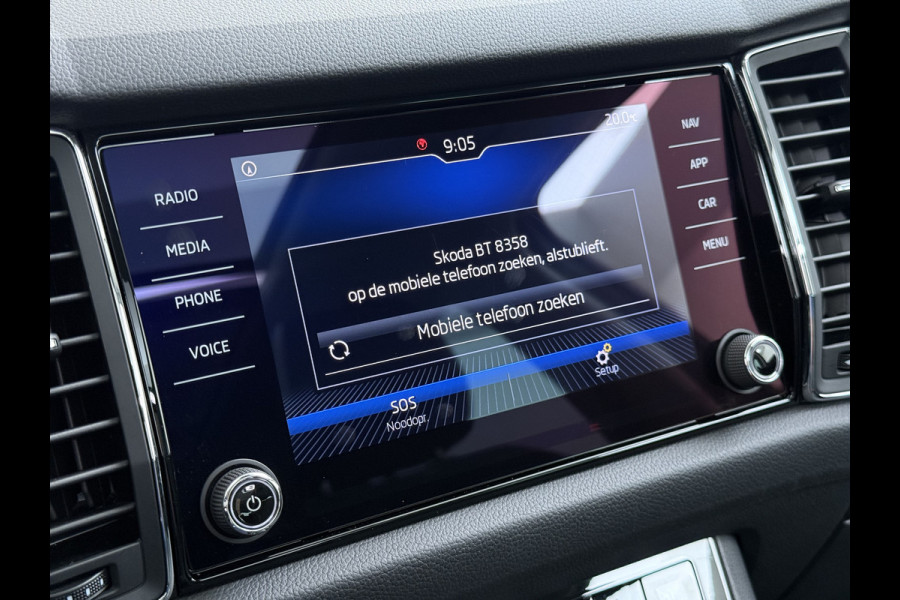 Škoda Kodiaq 1.5TSI Autom. Trekhaak Adap.Cruise Panoramadak Virtual Cockpit Camera Canton®-Audio Stoelverwarming 3-Zone Ecc Navi Apple Carpla Led Lmv Bluetooth Isofix Regen-Lichtsensor 1.800KG Trekgewicht Zeer Complete Auto