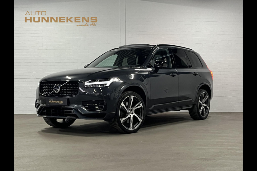 Volvo XC90 2.0 T8 Recharge AWD R-Design *long rang* Luchtvering | Trekhaak | Open dak | Adapt. cruise | Stoel-/stuurverwarming | 360 camera | Stoelventilatie | 22" wielen