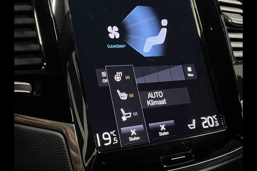 Volvo XC90 2.0 T8 Recharge AWD R-Design *long rang* Luchtvering | Trekhaak | Open dak | Adapt. cruise | Stoel-/stuurverwarming | 360 camera | Stoelventilatie | 22" wielen
