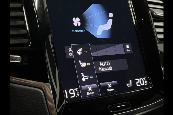 Volvo XC90 2.0 T8 Recharge AWD R-Design *long rang* Luchtvering | Trekhaak | Open dak | Adapt. cruise | Stoel-/stuurverwarming | 360 camera | Stoelventilatie | 22" wielen