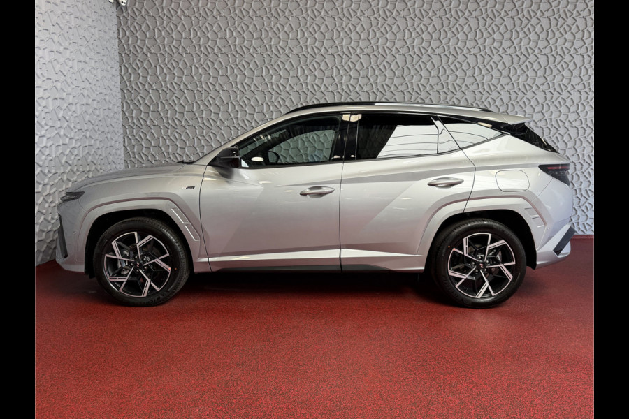 Hyundai Tucson .6 T-GDI PHEV N-LINE NIEUW 360CAM ELEK.KLEP MEMORY STOEL VERWARMD/KOELING SUBWFR 19" LMV ZWARTE HEMEL STUURVERW. PLUG IN HYBRIDE