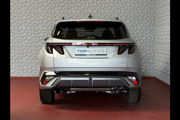 Hyundai Tucson .6 T-GDI PHEV N-LINE NIEUW 360CAM ELEK.KLEP MEMORY STOEL VERWARMD/KOELING SUBWFR 19" LMV ZWARTE HEMEL STUURVERW. PLUG IN HYBRIDE