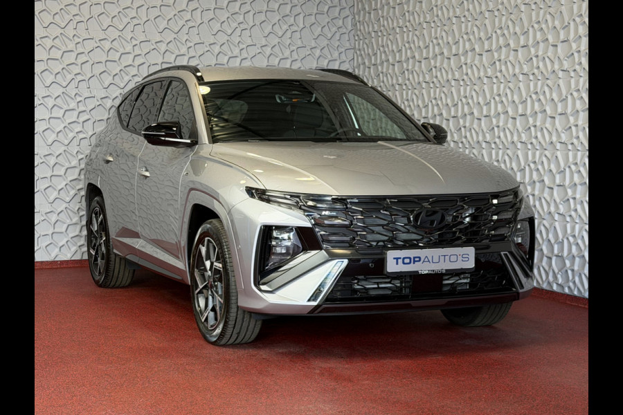 Hyundai Tucson .6 T-GDI PHEV N-LINE NIEUW 360CAM ELEK.KLEP MEMORY STOEL VERWARMD/KOELING SUBWFR 19" LMV ZWARTE HEMEL STUURVERW. PLUG IN HYBRIDE