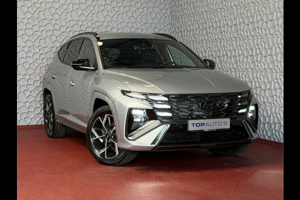 Hyundai Tucson .6 T-GDI PHEV N-LINE NIEUW 360CAM ELEK.KLEP MEMORY STOEL VERWARMD/KOELING SUBWFR 19" LMV ZWARTE HEMEL STUURVERW. PLUG IN HYBRIDE