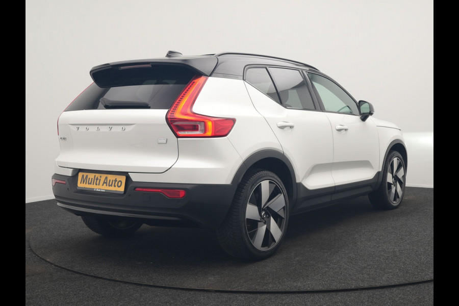 Volvo XC40 Recharge Ultimate 69 kWh 231pk Dealer O.H. | Panodak | Adaptive Cruise | Warmtepomp | 360 Camera | Harman / Kardon | Alcantara Sportstoelen Memory & Verwarmd | Stuur Verwarmd | Keyless | Blis | Apple Carplay | Google Assistent |