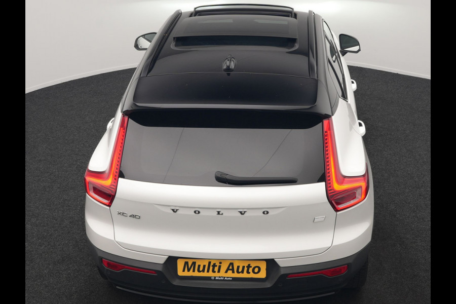 Volvo XC40 Recharge Ultimate 69 kWh 231pk Dealer O.H. | Panodak | Adaptive Cruise | Warmtepomp | 360 Camera | Harman / Kardon | Alcantara Sportstoelen Memory & Verwarmd | Stuur Verwarmd | Keyless | Blis | Apple Carplay | Google Assistent |