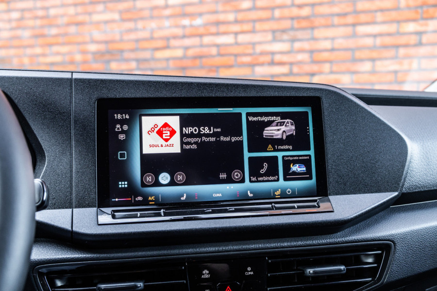 Volkswagen Caddy Cargo 2.0 TDI DSG | L+R Schuifdeur | ACC | Side Assist | Lane Assist | Virtual Cockpit | Camera | CarPlay | Stoelverwarming | LED Koplampen | Sidebars | DAB | Fabrieksgarantie | Facelift model | BPM Vrij