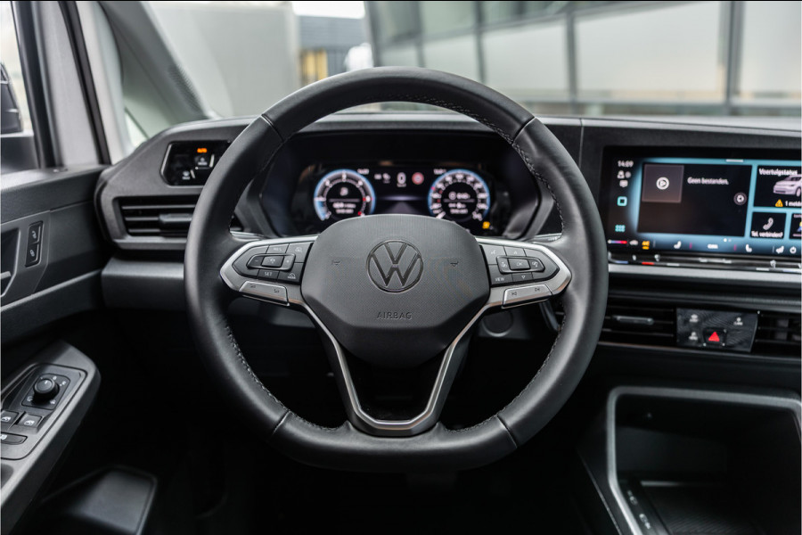 Volkswagen Caddy Cargo 2.0 TDI DSG | L+R Schuifdeur | ACC | Side Assist | Lane Assist | Virtual Cockpit | Camera | CarPlay | Stoelverwarming | LED Koplampen | Sidebars | Spoilerkit | DAB | Fabrieksgarantie | Facelift model | BPM Vrij