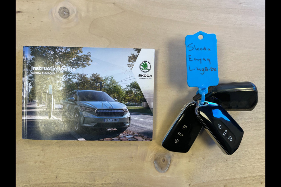 Škoda ENYAQ iV 60|89% SOH|1/2 LEDER|PANO|ACC|ELEK.INTERIEUR|STOEL+STUURVERW|CAMERA|CARPLAY|NAVIGATIE|NAP|INCLUSIEF BTW|1e EIGENAAR