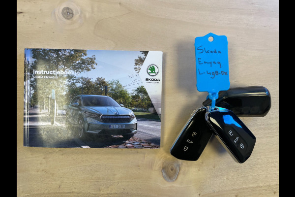 Škoda ENYAQ iV 60|89% SOH|1/2 LEDER|PANO|ACC|ELEK.INTERIEUR|STOEL+STUURVERW|CAMERA|CARPLAY|NAVIGATIE|NAP|INCLUSIEF BTW|1e EIGENAAR