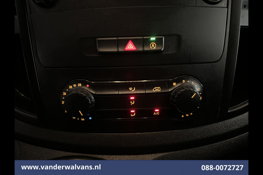 Mercedes-Benz Vito 114 CDI 136pk L2H1 Euro6 Airco | Navigatie | Camera | LM Velgen Cruisecontrol, Bumper in de kleur, Parkeersensoren, Achterklep, Stoelverwarming, Bijrijdersbank, Inrichting