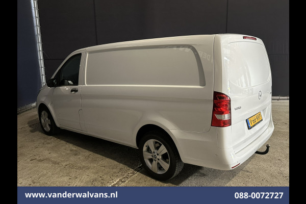 Mercedes-Benz Vito 114 CDI 136pk L2H1 Euro6 Airco | Navigatie | Camera | LM Velgen Cruisecontrol, Bumper in de kleur, Parkeersensoren, Achterklep, Stoelverwarming, Bijrijdersbank, Inrichting