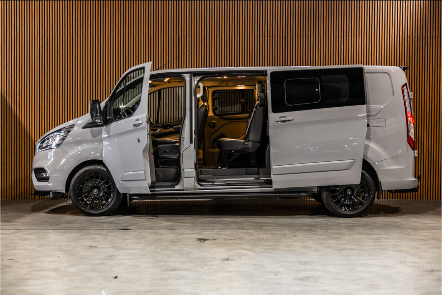 Ford Transit Custom 300 2.0 TDCI 170 PK L2H1 Limited DC | Dubbel cabine | L+R Schuifdeur | ACC | Elek stoelen | CarPlay | Dodehoekdetectie | Navigatie | Stoelverwarming | Lederen bekleding | Orig. NL Auto | Nieuwe APK | NAP Logisch