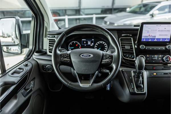 Ford Transit Custom 300 2.0 TDCI 170 PK L2H1 Limited DC | Dubbel cabine | L+R Schuifdeur | ACC | Elek stoelen | CarPlay | Dodehoekdetectie | Navigatie | Stoelverwarming | Lederen bekleding | Orig. NL Auto | Nieuwe APK | NAP Logisch