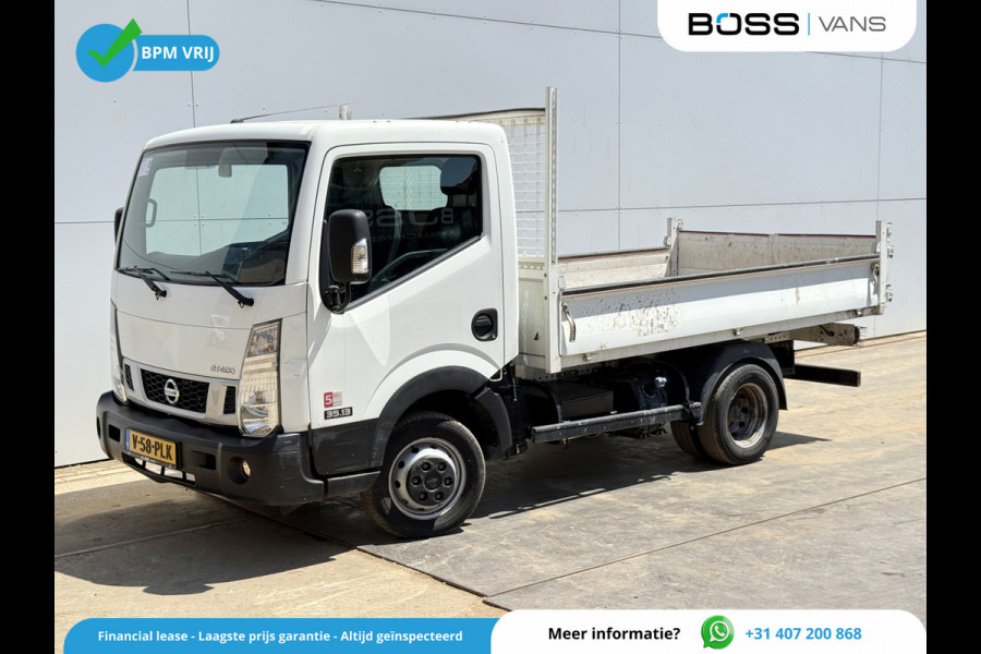 Nissan NT400 130PK 3.0 Kipper 3L Dubbellucht 3.5t Trekhaak Airco Benne Tipper