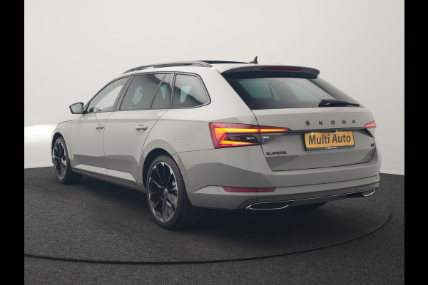 Škoda Superb Combi 1.4 TSI iV Sportline Business PHEV 218pk Dealer O.H. | Trekhaak Af Fabriek | Panodak | Adaptive Cruise | Canton Audio | 360 Camera | Alcantara Sportstoelen Memory & Verwarmd | Sfeerverlichting | Blis | Keyless | Plug In Hybrid |