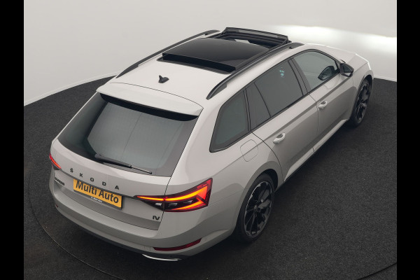 Škoda Superb Combi 1.4 TSI iV Sportline Business PHEV 218pk Dealer O.H. | Trekhaak Af Fabriek | Panodak | Adaptive Cruise | Canton Audio | 360 Camera | Alcantara Sportstoelen Memory & Verwarmd | Sfeerverlichting | Blis | Keyless | Plug In Hybrid |