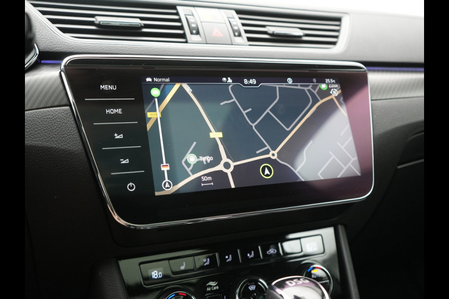 Škoda Superb Combi 1.4 TSI iV Sportline Business PHEV 218pk Dealer O.H. | Trekhaak Af Fabriek | Panodak | Adaptive Cruise | Canton Audio | 360 Camera | Alcantara Sportstoelen Memory & Verwarmd | Sfeerverlichting | Blis | Keyless | Plug In Hybrid |
