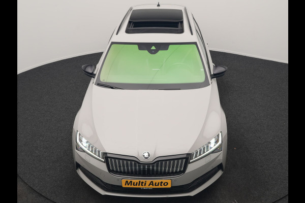Škoda Superb Combi 1.4 TSI iV Sportline Business PHEV 218pk Dealer O.H. | Trekhaak Af Fabriek | Panodak | Adaptive Cruise | Canton Audio | 360 Camera | Alcantara Sportstoelen Memory & Verwarmd | Sfeerverlichting | Blis | Keyless | Plug In Hybrid |